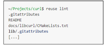 라이선스 정보가 없는 파일목록
